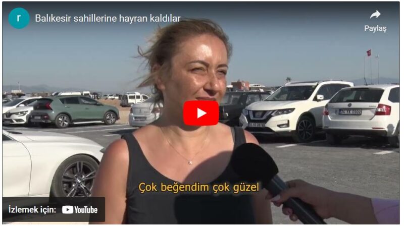 Balıkesir sahillerine hayran kaldılar