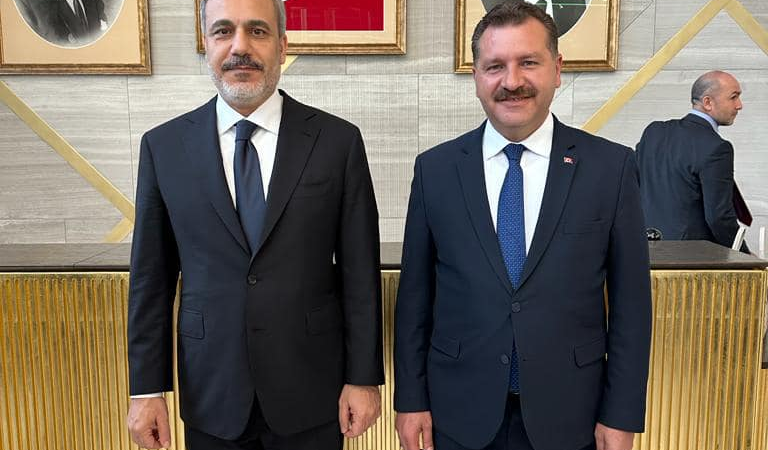 Yücel Yılmaz Dışişleri Bakanımız Sayın Hakan Fidan ve Cumhurbaşkanı Dış Politika ve Güvenlik Başdanışmanımız Sayın Akif Çağatay Kılıç ile Türkevi’nde