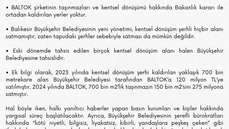 BÜYÜKŞEHİR BALTOK BASIN AÇILAMASI YAPILDI